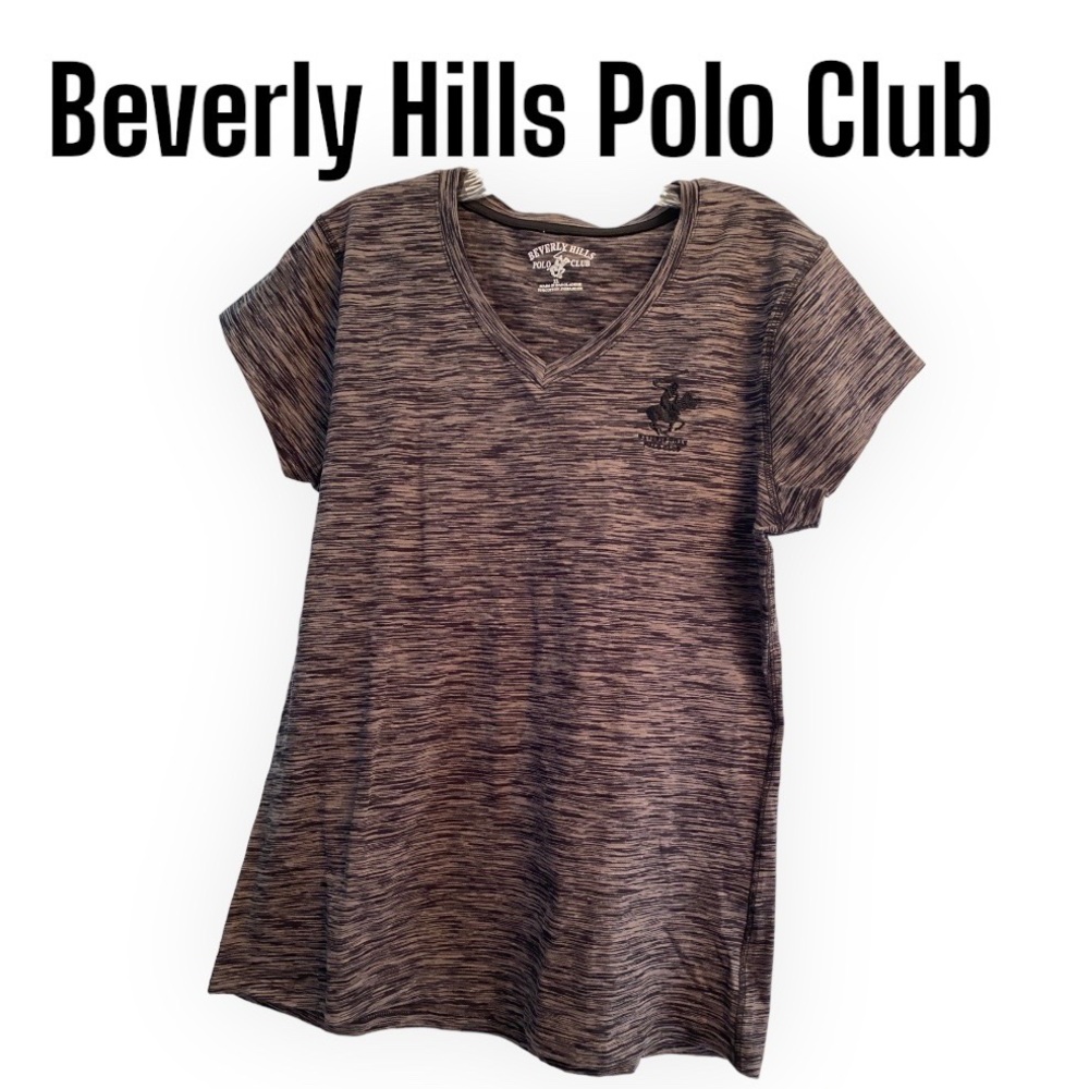 Beverly Hills polo Club Gray Black Athletic Shirt XL NWT